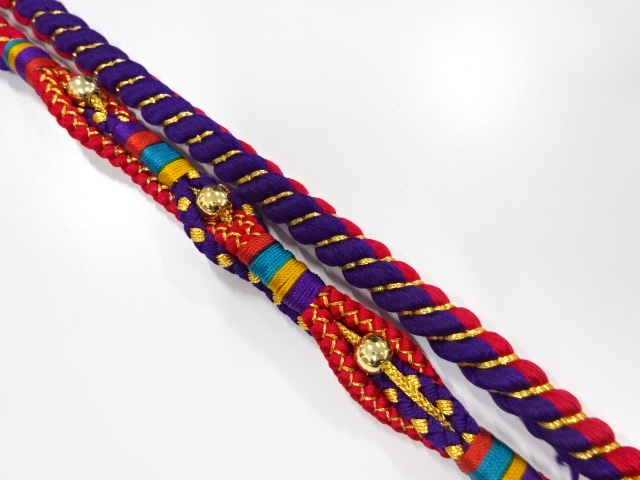 未使用品　正絹　振袖用　手組帯締め